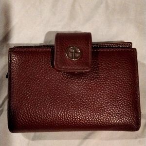 Giani Bernini Framed Indexer Leather Wallet - Plum